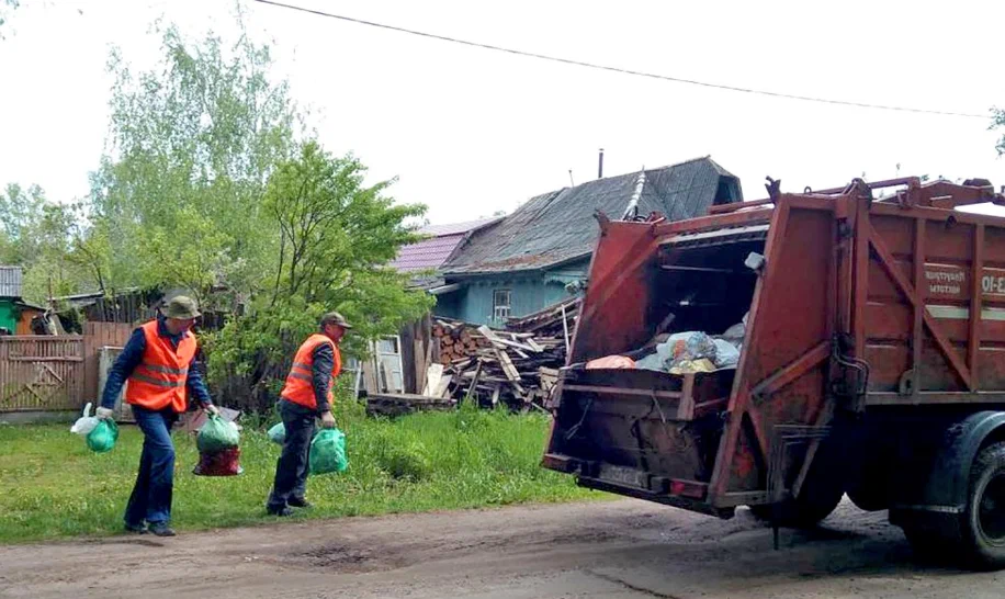 Вывоз мусора из частного дома в Новом Уренгое в октябре